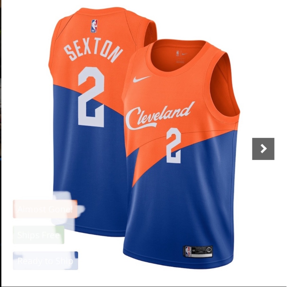 Mens small Collin Sexton Cleveland Cavaliers Nike City Edition Swingman Jersey